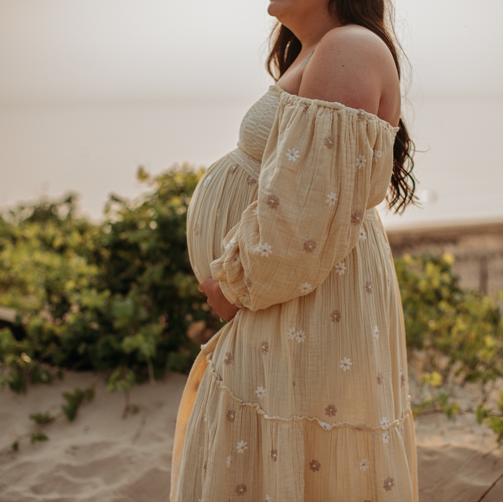 Free People- Dilah Embroidered Maxi Dress